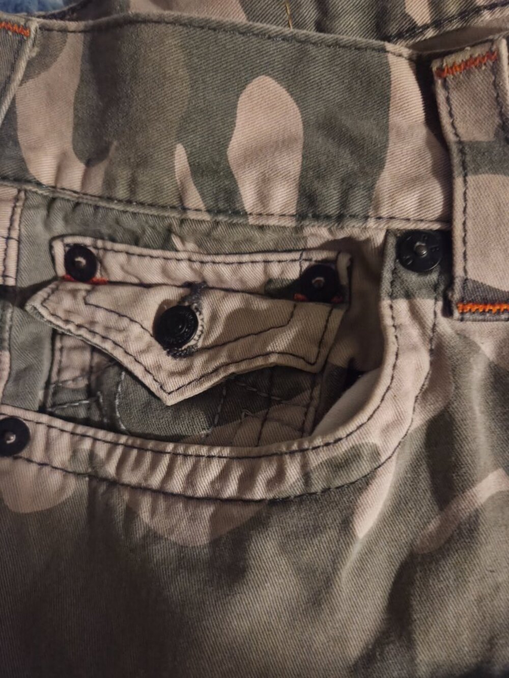 Mens true religion jeans camo size 32 - Picture 5 of 7